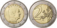 Monaco 2 Euro Albert II, Paris, Bi-Metallic, UNZ -