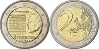 Luxemburg 2 Euro Henri I National Anthem, Utrecht, Bi-Metallic, UNZ -