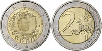 Luxemburg 2 Euro 30 Years of European Union Flag, Utrecht, Bi-Metallic -