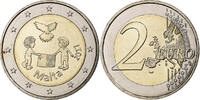 Malta 2 Euro The Peace, Bi-Metallic, UNZ -