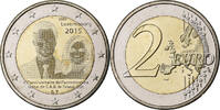 Luxemburg 2 Euro Henri I Accession, Bi-Metallic, UNZ -