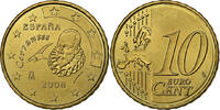 Spanien 10 Euro Cent Madrid, Nordic gold, UNZ -