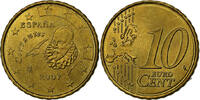 Spanien 10 Euro Cent Madrid, Nordic gold, UNZ -