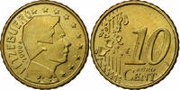 Luxemburg 10 Euro Cent Vantaa, Nordic gold, UNZ -