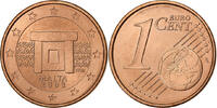 Malta Euro Cent Paris, Copper Plated Steel, UNZ -