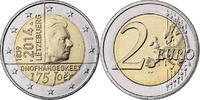 Luxemburg 2 Euro Utrecht, Bi-Metallic, VZ+ -