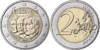 Luxemburg 2 Euro Utrecht, Bi-Metallic, VZ+ -