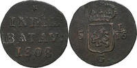 Dutch East Indies Duit NETHERLANDS EAST INDIES, Dordrecht, Kupfer, SGE+, KM:76 -