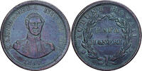 Hawaii 1 Cent 1847 Kamehameha III, Kupfer, SS