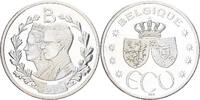 Frankreich Medaille Silber, Baudouin, Fabiola, UNZ -