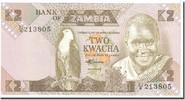 Sambia 2 Kwacha Geldschein, KM:24c, UNZ -