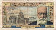 Frankreich 5 Nouveaux Francs Victor Hugo, G.23, S+, Fayette:56.3 -