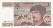 Frankreich 20 Francs Debussy, H.002, SS+ -