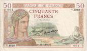 Frankreich 50 Francs Cérès, 1936-07-16, Y.4818, SS -