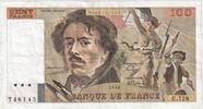 Frankreich 100 Francs Delacroix, U.128, SS -