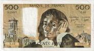 Frankreich 500 Francs Pascal, 1976-11-04, O.62, SS -