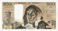 Frankreich 500 Francs Pascal, 1977-02-03, R.67, SS+ -