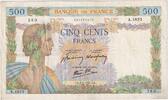 Frankreich 500 Francs La Paix, 1942-03-05, A.4825, SS -
