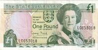 Jersey 1 Pound Geldschein, KM:26a, SS -