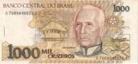 Brasilien 1000 Cruzeiros Undated (1990-91) Geldschein, KM:231b, UNZ UNZ 10,95 EUR  zzgl. 4,95 EUR Versand