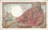 Frankreich 20 Francs Pêcheur, 1945-07-05, K.153 12893, VZ+ -