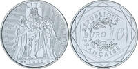 Frankreich 10 Euro Paris, Proof, STGL, Silber, KM:2073 -