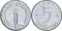 Frankreich 5 Centimes Épi, Paris, SS+, Stainless Steel, KM:927 -