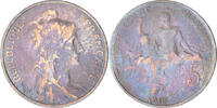 Frankreich 5 Centimes Dupuis, Paris, S+, Bronze, KM:842, Gadoury:165 -