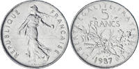 Frankreich 5 Francs Semeuse, Paris, VZ, Nickel Clad Copper-Nickel -