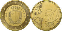 Malta 50 Euro Cent Paris, VZ, Messing, KM:130 -