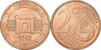 Malta 2 Euro Cent Paris, VZ, Copper Plated Steel, KM:126 -