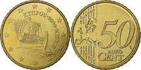 Zypern 50 Euro Cent VZ, Messing, KM:83 -