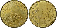 Slowenien 50 Euro Cent Vantaa, VZ+, Messing, KM:73 -