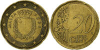 Malta 20 Euro Cent Paris, VZ+, Messing, KM:129 -