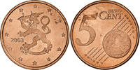 Finnland 5 Euro Cent Vantaa, VZ, Copper Plated Steel, KM:100 -