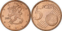 Finnland 5 Euro Cent Vantaa, VZ, Copper Plated Steel, KM:100 -