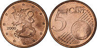 Finnland 5 Euro Cent Vantaa, VZ, Copper Plated Steel, KM:100 -