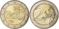 Malta 2 Euro Les temples de Ggantija, Paris, VZ+, Bi-Metallic -
