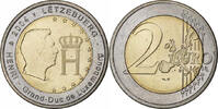 Luxemburg 2 Euro Henri, Utrecht, UNZ, Bi-Metallic, KM:85 -