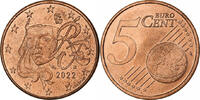 Frankreich 5 Euro Cent VZ, Copper Plated Steel, Gadoury:3, KM:1284 -