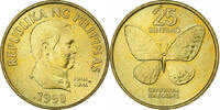 Philippinen 25 Sentimos Messing, UNZ, KM:241.1 -