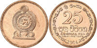 Sri Lanka 25 Cents Nickel Clad Steel, VZ, KM:141a -