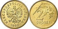 Polen 2 Grosze Warsaw, Messing, VZ, KM:277 -