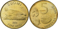 Finnland 5 Markkaa Copper-Aluminum-Nickel, VZ, KM:73 -