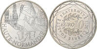Frankreich 10 Euro Haute-Normandie, Monnaie de Paris, Silber, VZ -