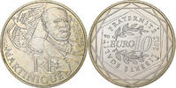 Frankreich 10 Euro Martinique, Paris, Silber, VZ, KM:1879 -