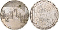Frankreich 5 Euros Silber, VZ, Gadoury:EU647 -