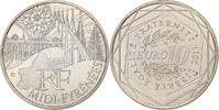 Frankreich 10 Euro Paris, Silber, UNZ, KM:1752 -
