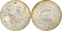 Frankreich 10 Euro Pays de la Loire, Paris, VZ, Silber, Gadoury:EU514 -