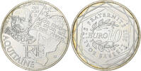Frankreich 10 Euro Aquitaine, Paris, VZ, Silber, Gadoury:EU514, KM:1863 -